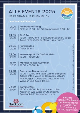 Übersicht Freibad-Events 2025