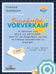 Saisonkarten Vorverkauf