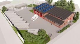 Visualisierungsübersicht Grundstück mit Feuerwehrstandort Quickborn-Heide