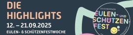 Banner Eulen- und Schützenfest