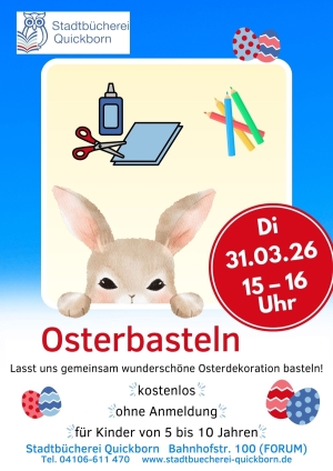 Die Stadtbücherei lädt zu spannenden Veranstaltungen während der Osterferien ein
