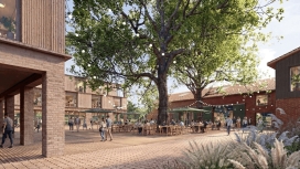 Ein Platz in der Mitte des Quartiers soll sich als Treffpunkt etablieren können, an dem Quickborner und Quickbornerinnen gerne verweilen PM 325 B2 So soll das Parkquartier Quickborn bereichern