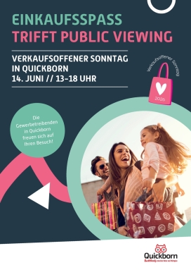 Verkaufsoffener Sonntag am 14. Juni 2026 Plakat Verkaufsoffener Sonntag
